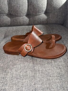 Free People Barcelona slip-on sandals brown women’s size 7